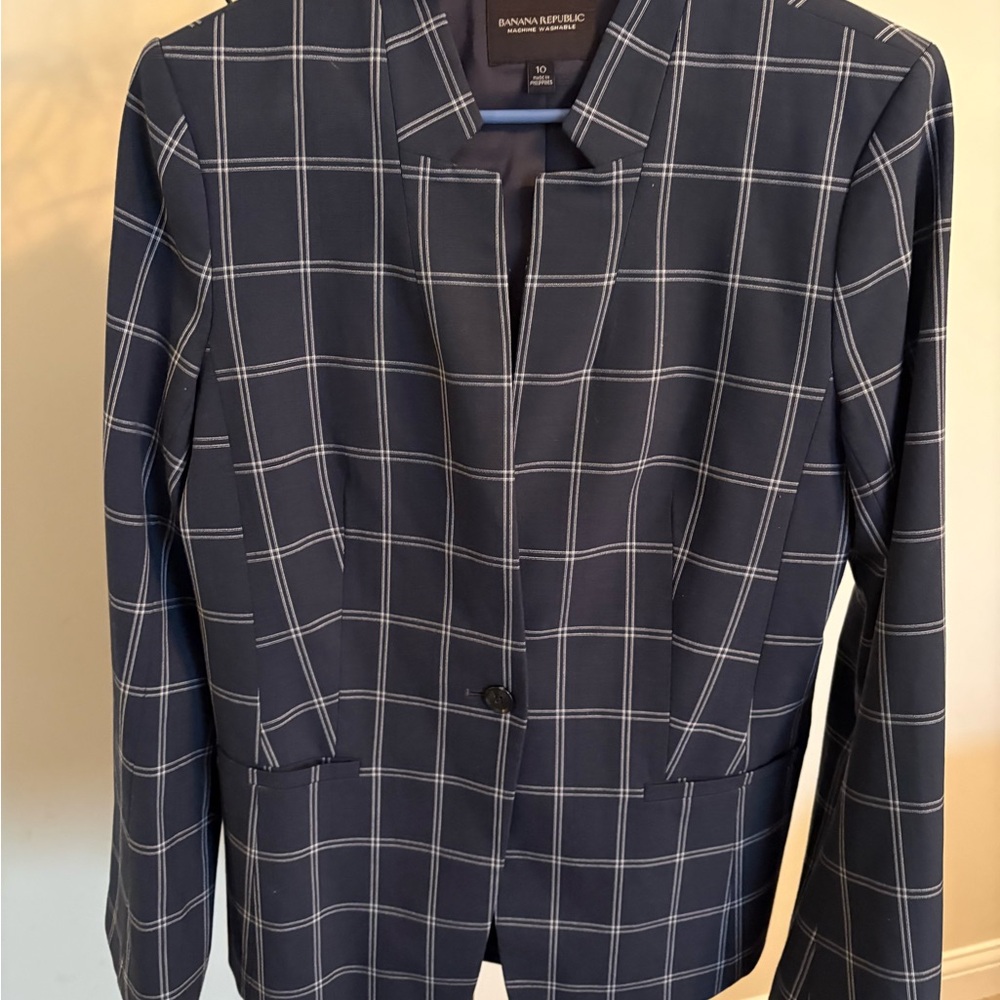 Banana Republic Plaid Blazer